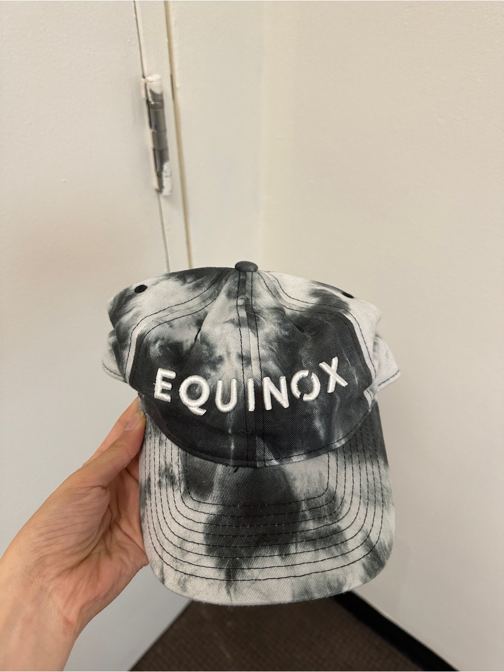 Equinox Black & White Tie-Dye Baseball Cap